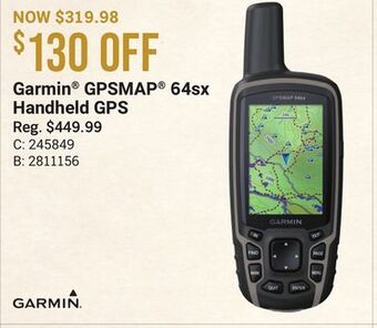 Bass Pro Garmin gpsmap 64sx handheld gps offer