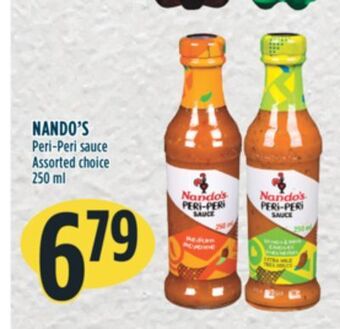 Marché Adonis Nando's peri-peri sauce offer