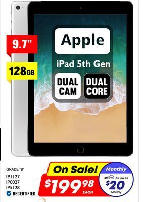 Factory Direct Apple 9.7 ipad 5th gen offer