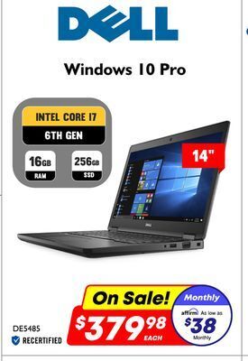 Factory Direct Dell windows 10 pro offer