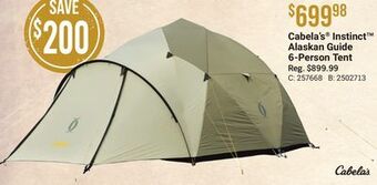 Bass Pro Cabela's instinct alaskan guide 6-person tent offer