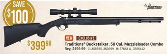 Bass Pro Traditions buckstalker. 50 cal. muzzleloader combo offer