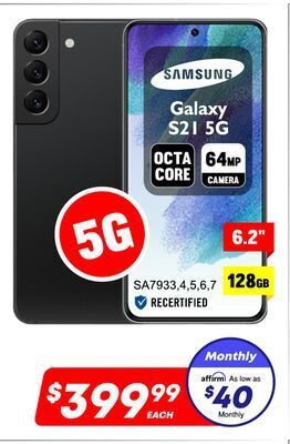 Factory Direct Samsung 6.2 galaxy s21 5g 128gb offer