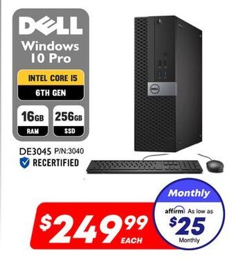 Factory Direct Dell windows 10 pro offer