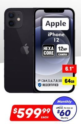 Factory Direct Apple iphone 12 hexa core 12 мр camera offer