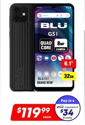 Factory Direct Blu g51 6.1 smartphone offer