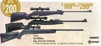 Bass Pro Select air rifles offer