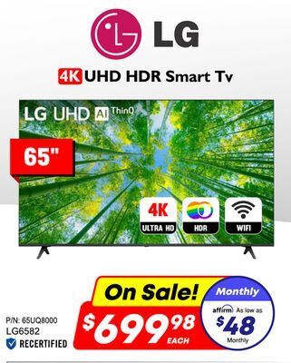 Factory Direct Lg 4k uhd hdr smart tv offer
