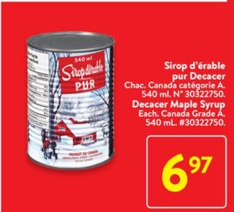 Walmart Decacer maple syrup offer