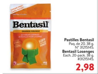 Walmart Bentasil lozenges offer