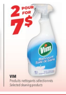 Familiprix Vim selected cleaning products offer