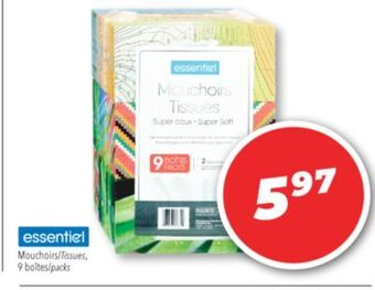 Familiprix Essentiel tissues offer