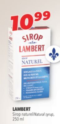 Familiprix Lambert natural syrup offer