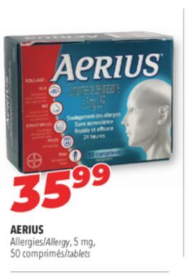 Familiprix Aerius allergy 5 mg offer