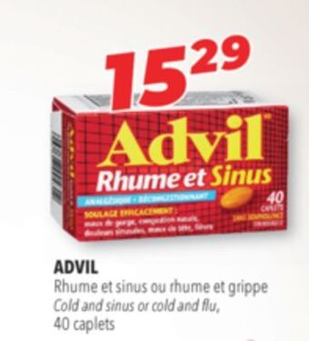 Familiprix Advil cold and sinus or cold and flu offer