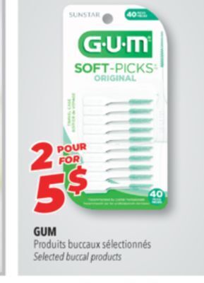 Familiprix Gum selected buccal products offer