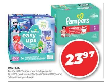 Familiprix Pampers selected diapers or easy-ups selected training underwear offer