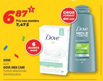 Familiprix Dove or dove men care selected products offer