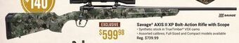 Bass Pro Savage axis ii xp bolt-action rifle with scope offer