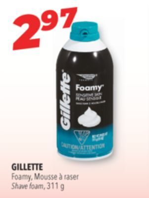 Familiprix Gillette shave foam offer