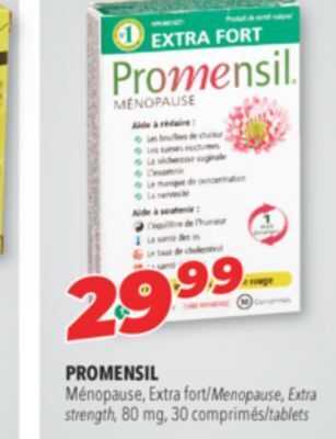 Familiprix Promensil menopause, extra strength offer