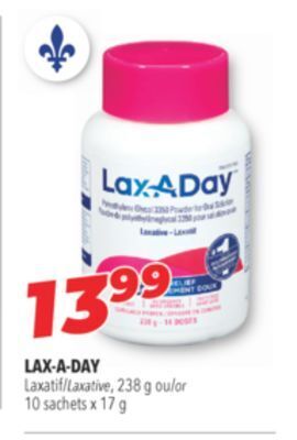 Familiprix Lax-a-day laxative offer