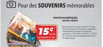 Familiprix Digital prints offer