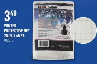Canac Winter protective net 20 in. x 45 ft offer