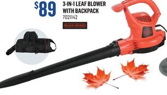 Canac 3-in-1 leaf blower with backpack offer