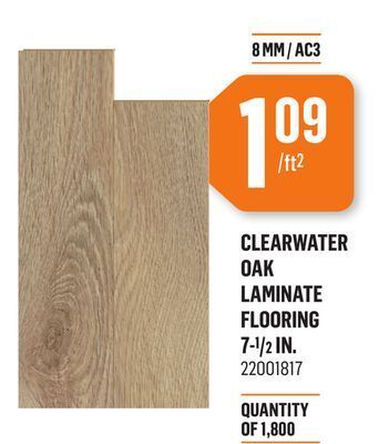 Canac Clearwater oak laminate flooring 7-1/2 in offer