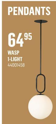 Canac Wasp 1-light pendant offer