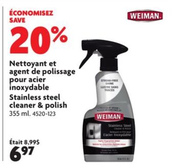 Home Hardware Stainless steel spray cleaner offer