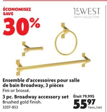 Home Hardware 3 pc. broadway accessory set offer