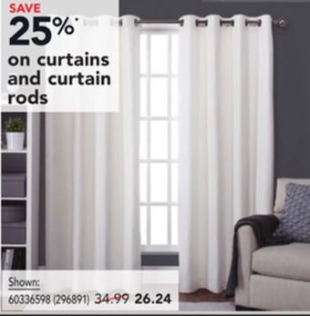 RONA Curtains and curtain rods offer