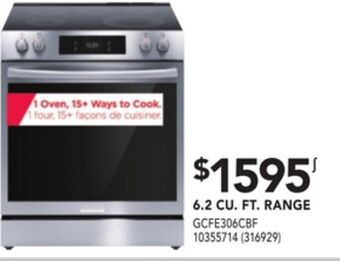 RONA Frigidaire 6.2 cu. ft. range offer