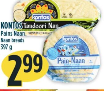 Marché Adonis Kontos pains naan offer