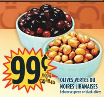 Marché Adonis Olives vertes ou noires libanaises offer