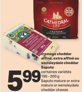 L'Intermarché Fromage cheddar affiné, extra affiné ou wensleydale cheddar offer