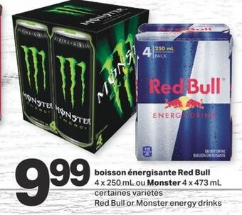 L'Intermarché Boisson énergisante 4 x 250 ml ou 4 x 473 ml offer