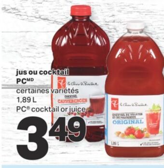 L'Intermarché Jus ou cocktail, 1,89 l offer