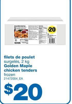 Wholesale Club Filets de poulet golden maple offer