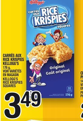 Marche Ami Carrés aux rice krispies kellogg's | kellogg's rice krispies squares offer