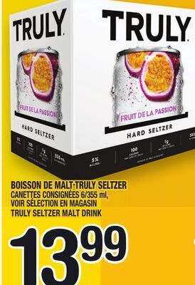 Marche Ami Boisson de malt truly seltzer | truly seltzer malt drink offer