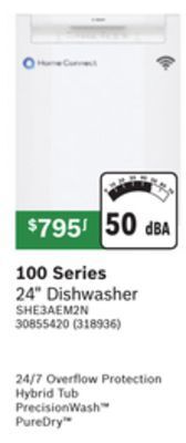Réno Dépôt Bosch 100 series 24 dishwasher offer