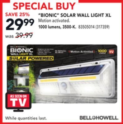Réno Dépôt Bell + howell bionic solar wall light xl offer