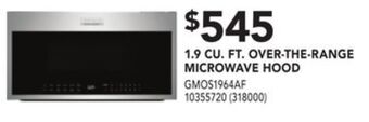 Réno Dépôt Frigidaire gallery 1.9 cu. ft. over-the-range microwave hood offer