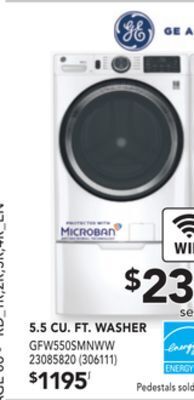 Réno Dépôt Ge 5.5 cu. ft. washer offer