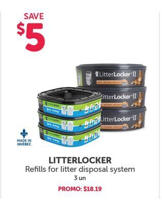 Mondou Litterlocker refills for litter disposal system offer