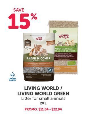 Mondou Living world / living world green litter for small animals offer