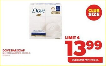 Real Canadian Superstore DOVE BAR SOAP offer